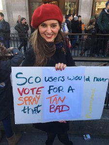 'Scousers would never vote for a spray tan that bad' banner