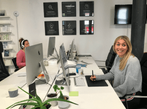 Kat at Milexa's office