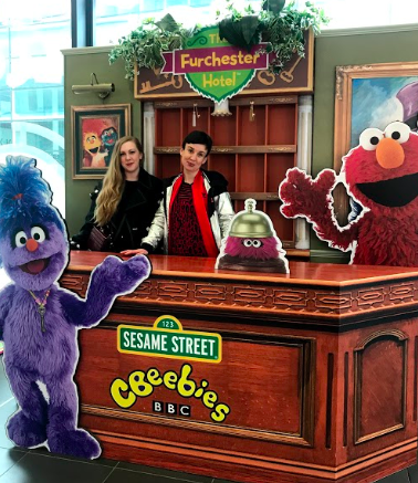 Sian (left) & Llara (right) the volunteers on the Cedar Mount Academy Programme.