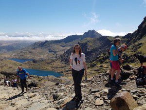 Tessa on a charity mountain hike